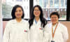 The team: Dr Lei Bao, Nan Nan, Dr Haiyan Li.