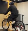 Bike simulator setup with the VR equipment. Monash University