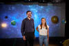 UNSW astronomers Scientia A/Prof. Ben Montet and Ms Margo Thornton. Photo: UNSW Media/Richard Freeman.