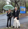The victims of the YVW failed infrastructure - Sarah and Damian Crock outside their property that they have had to sell due to the issue 