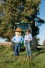 George the Farmer with George the Farmer founder and author Simone Kain.