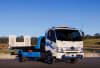 Image caption: The Hino Hybrid Electric Tilt Tray will be available to drive at TruckShow X