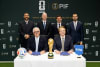 14 May, 2026: Front row (L-R), Romy Gai, Chief Business Officer, FIFA and Kevin Foster, Managing Director and Head of Corporate Affairs, PIF, back row (L-R), H.R.H Prince Faisal Bin Bandar Bin Sultan Al Saud, Vice Chairman, Savvy Games Group, Gianni Infantino, President, FIFA, H.E. Yasir Othman Al-Rumayyan, Governor, PIF and Muhannad AlDawood, Chief Strategy Officer, Qiddiya Investment Company witnessed the signing of the partnership of PIF as Official Tournament Supporter of FIFA World Cup 2026(TM),