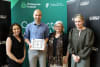 From left: Libby Ryan, Sports Tech Executive, Enterprise Ireland A/NZ; Omar Salem, Co-founder, Field of Vision; Irish Consul-General Lorraine Christian; and Lydia Rogers, Director, Enterprise Ireland A/NZ.  Photo credit: Business Sydney