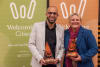 2026 Welcoming Australia Medal recipients Nader Ibrahim (L) and Sarah Scarce (R)