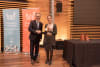 Hon Hieu Van Le AC (L) with Welcoming Cities Award for Change - Individual category winner, Madly Bodin, Waverley Council (R)