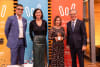 Welcoming Australia CEO Aleem Ali (L) with Welcoming Cities Awards for Change winner - local government catergory, City of Greater Bendigo (middle) and Hon Hieu Van Le AC (R)