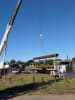 Arrival of the first marina piles at Gateway Marina Burnett Head.