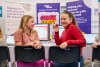 Amelia Bienek and Olive Elsey from Sydney Montessori School celebrate the launch of Cringe Quest_photo Adam Taylor