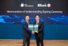 Kelvin Li, General Manager of Platform Tech and Senior Vice President at Ant International (Left) and Dr. Karin Boonlertvanich, Executive Vice President of KASIKORNBANK (Right) at the MOU Signing Ceremony