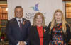 Phil Donato MP with Advocacy Australia's Clare Collins, Alice Collins at NSW Parliament