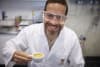 Dr Francisco Trujillo with a cup of his new ultrasonic coffee. Photo by Richard Freeman/UNSW