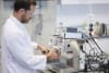 Dr Francisco Trujillo preparing to make an ultrasonic espresso using his new patented system. Photo by Richard Freeman/UNSW