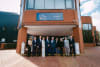 From left to right: Jo Dancey, Global Brand President, Jo Malone London; Alex Gregorian, SVP, Global Manufacturing & Engineering; Roberto Canevari, Chief Value Chain Officer; Nadine Graf, President, EUKEM; Stéphane de La Faverie, President and Chief Executive Officer; William P. Lauder, Chair of the Board of Directors; Maria Genouzos, VP, EUKEM and APAC Manufacturing; Pernilla Nyberg, SVP, General Manager, UK & Ireland; Jamal Chamariq, SVP, EUKEM & TR Value Chain; and Ben Smith, Whitman Plant Manager,