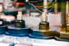 Advanced manufacturing equipment at The Estée Lauder Companies' Whitman manufacturing facility in Petersfield, UK.