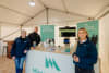 From left: Lydia Rogers and Eoin Hughes from Enterprise Ireland with Erica Coen, Head of Operations at Micron Agritech at Fieldays 2026