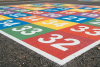 Play ground thermoplastic marking