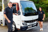 Rise & Thrive Founder Janelle Parsons with Terry Broadway, Sales Manager for FUSO at Daimler Trucks Sunshine Coast.