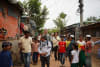 Delegation walking through Cox's Bazar, the world's largest refugee camp. 
Photo credits: Ro Maung Hla Myint and Ro Yassin Abdumonab
