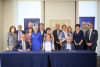 Pictured front L-R: Mr. Chris Tanti, CEO, Leukaemia Foundation; Prof. Romola Bucks, Pro Vice Chancellor Health and Medical Research, UWA; and Mr. Tony Fini, Chair, Tony Fini Foundation, on 28 October 2025.

Photographer: Ezra Alcantra.