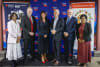 From left: Professor Jayani Chandrapala, Professor Mark Osborn, Professor Mirjana Prica, Hon Andrew Giles MP, Distinguished Professor Calum Drummond AO, Distinguished Professor Sujeeva Setunge. Credit: Ellen Duffy Photography.