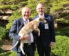 NSW Minister for Racing the Hon David Harris with GRNSW CEO Steve Griffin at the launch of the Truth About Greyhound Racing PR Campaign. 