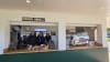 The Shack Evans Head with general manager Andy Carter, at left, with staff Javi and Jordie. 