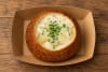 Potato Chowder served at The Shack Evans Head, with a choice of crab or chorizo 