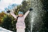 Child at Hunter Valley Gardens Snow Time in the Gardens