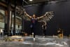 Bangarra Dance Theatre alumni Kiarn Doyle (Dunghutti) from Moogahlin Performing Arts rehearses for a new performance that will premiere at Carriageworks from 15 to 18 July.  