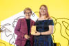 Sarah Muller (right) with her Inspiring Student Award, alongside The Hon. Jodie Harrison MP.