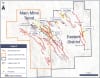 Figure 1. Map of Palmarejo Main Mine Trend and Eastern District showing major vein trends