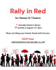 Rally handbills have been distributed across north shore line stations for a month. 