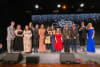 STEPS Pathways College Boarding students and CEO and Principal of STEPS Pathways College and Social Enterprise Stephanie Patey [R] on stage at 2026 STEPS Grand Winter Ball.