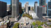 Artist impression: square opposite Sydney Town Hall
- City of Sydney/JPW/ASPECT Studios - 
Render: Choi Render