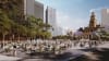 Artist impression - square opposite Sydney Town Hall
City of Sydney/JPW/ASPECT Studios
Render - Choi Render