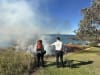 The first demonstrated cultural burn at a Crown reserve managed by Reflections Holidays took place on August 11 at Scotts Head on the NSW Mid North Coast 