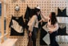 Alia Parker grew vats of fungal leather for her collection of fire-resistant modern mushroom clothing - an exhibit at Science Gallery Melbourne for National Science Week.