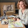 Author and illustrator Kelly Ryner brings Australian kangaroos to life in watercolour for her Red Rabbit Books children's series.