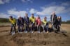 Alcoa Australia President Elsabe Muller (third from right) was joined by government, industry and local stakeholders to herald the development of a new, reliable source of the critical mineral. Project partners involved in the groundbreaking event included (left to right): Executive Officer and Chief Operating Officer of the Metals, Mineral Resources and Recycling Division at Sojitz Corporation, Mr Katsunori Okada; Australian Minister for Industry and Innovation, Tim Ayres; Director General of the
