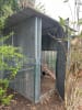 Martina's chook shed was made from second hand materials found at Reviva Reuse Shop and won a prize last year.