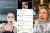 TikTok's popularity and algorithms are speeding up language change, says UNSW researcher Cathy Xu.
Image: TikTok screenshot examples.