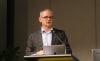 UNSW Scientia Professor Justin Gooding speaking at an event held to celebrate his career and 60th birthday.