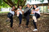 Stella Wingti (second from the right) was a member of the CDU Women's Collective for Innovation and Change. The Collective encourages women's empowerment, such as through self-defense classes.