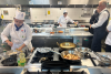 The cooking competition underway