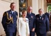 Commissioner Wassing AFSM, Governor of NSW Margaret Beazley, Kevin Jones ESM, Kathy Garancsi ESM