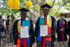 Graduate Witiyana Munu?gurr, pictured right, said learning on Country was an empowering experience.