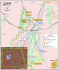 Location of Lydia Prospect in relation to Crown Prince and also Meekatharra.