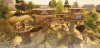 A rendering of Patricia Pindot's Discover Darwin design. Situated by the skybridge connecting the Waterfront to Darwin's CBD, the design features tree-like structures to explore, water feature, indoor areas, and more.