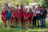 The Mitjigan's team at Reflections North Haven with Park Manager Craig Rumbelow, far left, their coach Kayla (centre back) and local Elder Uncle Bill (far right).